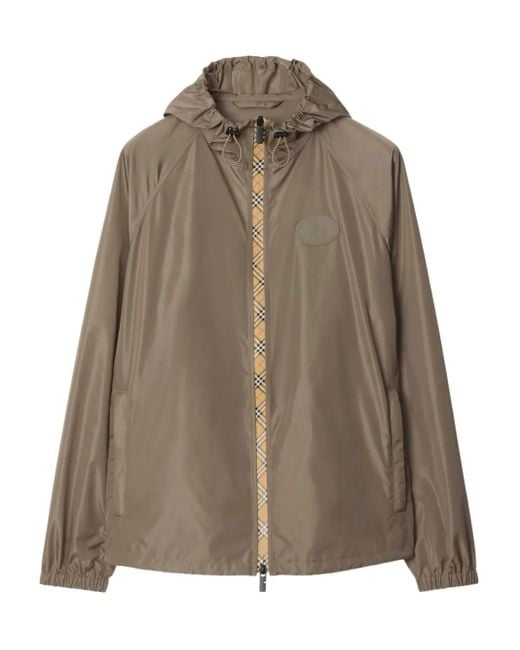 Giacca Con Cappuccio di Burberry in Brown da Uomo