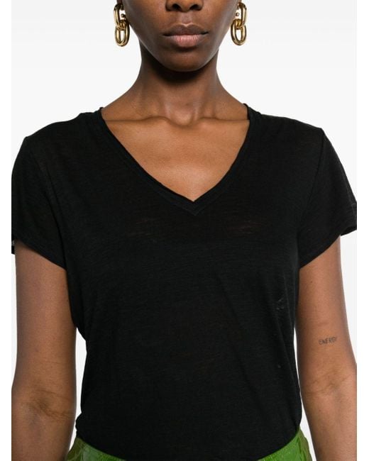 T-shirt mélange semi trasparente di Tom Ford in Black
