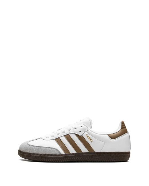 Adidas White Samba Sneakers for men