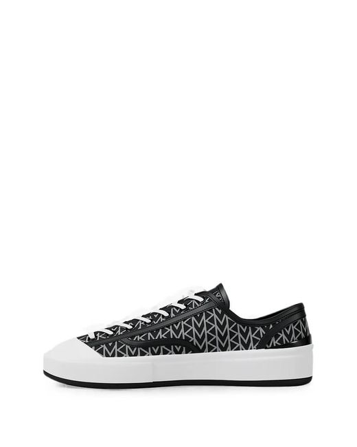 Michael Kors White Jude Monogram-Print Sneakers for men
