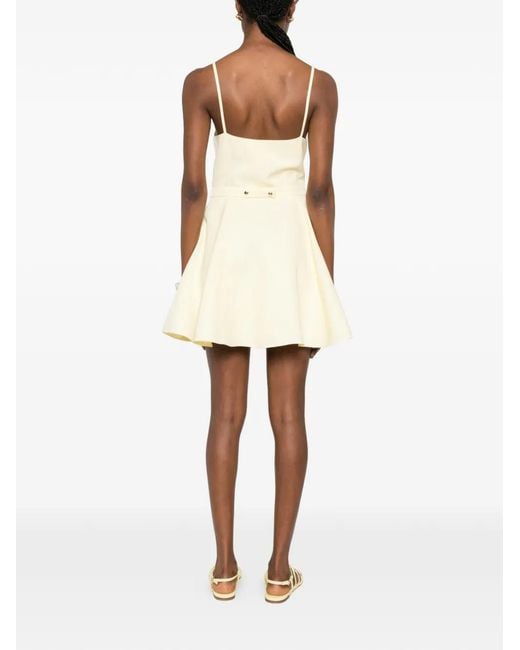 Maje White Strappy Flared Dress