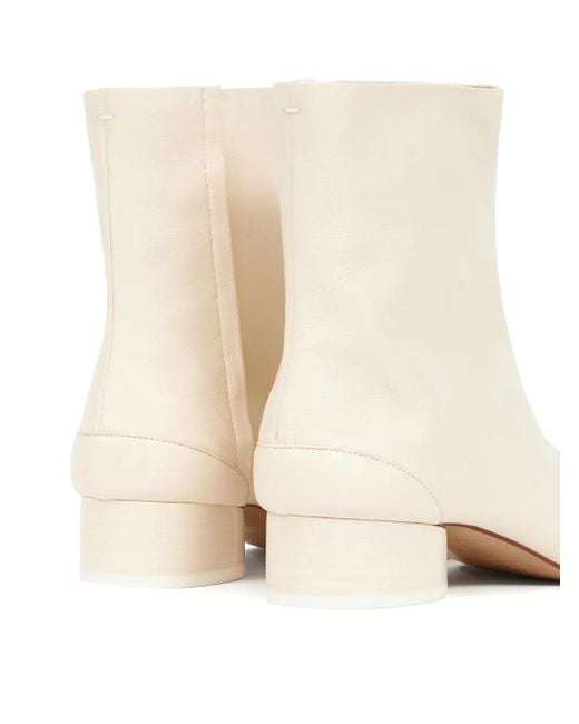 Maison Margiela Natural Tabi 30 Leather Ankle Boots