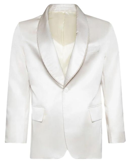 Bode White Roping Blazer for men