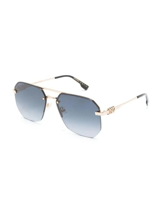 DSquared² Blue Hype Pilot-Frame Sunglasses for men