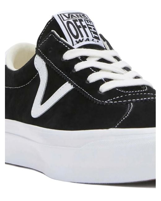 Vans Black Premium Sport 73 Contrast Suede Trainers