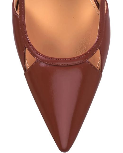 Arteana Brown Cutout Point-Toe Slings