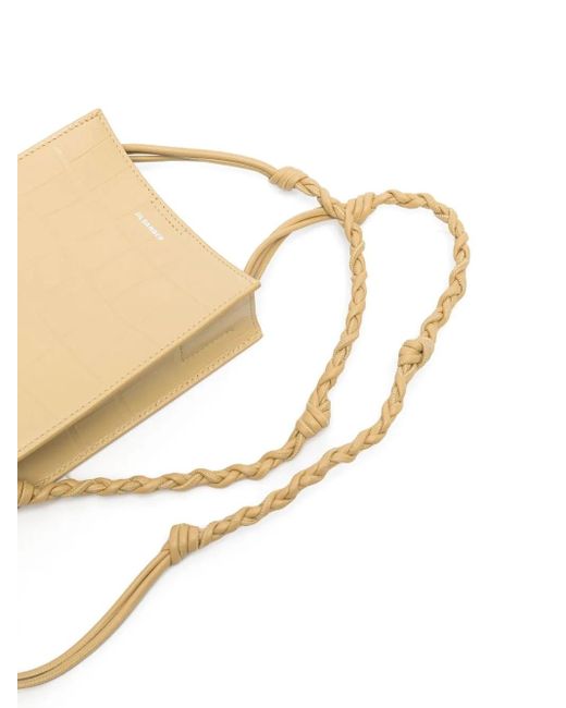 Borsa A Tracolla Tangle di Jil Sander in White