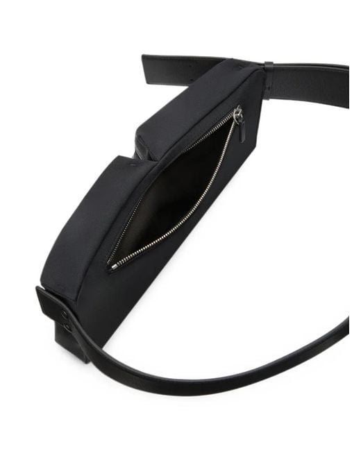 Givenchy Black Logo-Embossed Buckle-Fastening Belt Bag for men