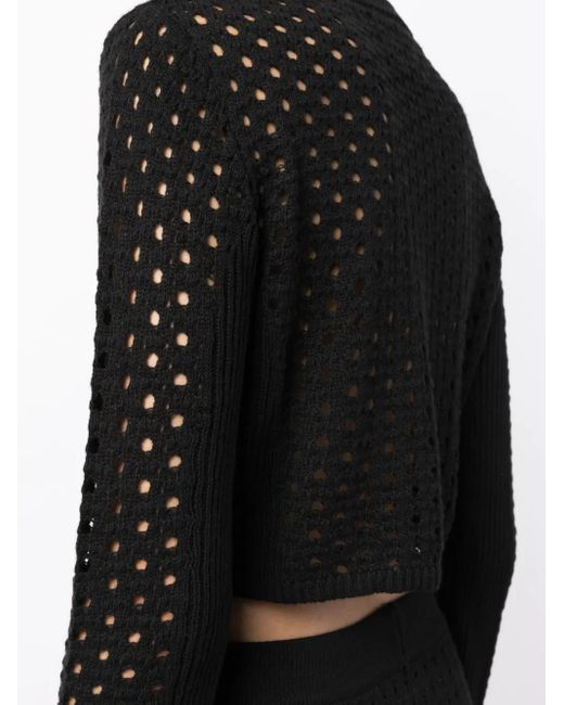 Jersey Ria de ganchillo Cashmere In Love de color Black