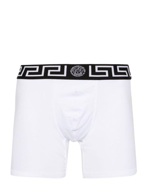 Versace White Greca Border Boxers for men