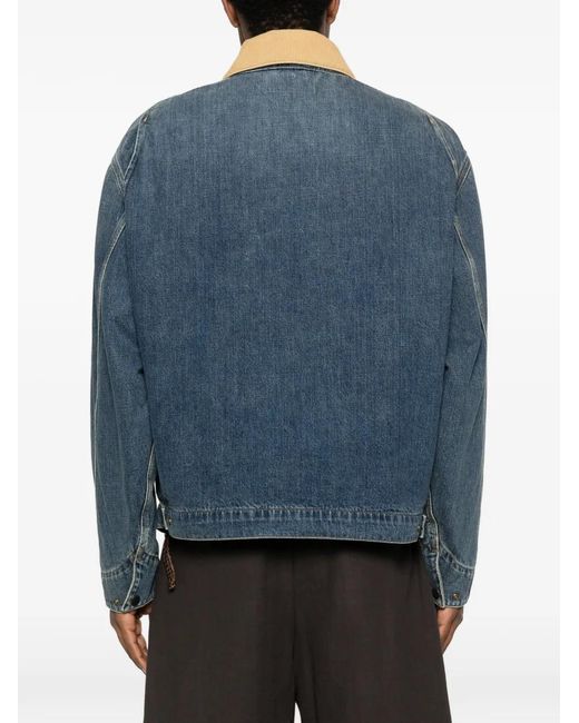 Carhartt Blue Og Detroit Denim Jacket for men