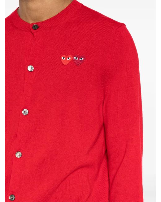 COMME DES GARÇONS PLAY Embroidered Cardigan