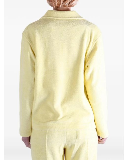 Auralee Yellow Collared Sweater