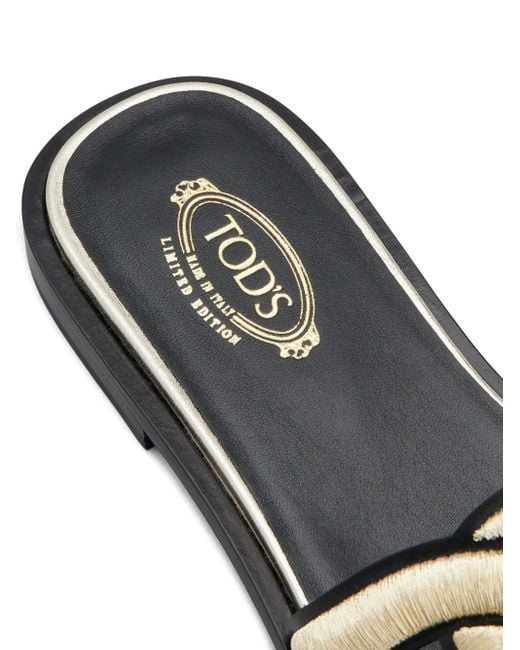 Sandali Con Suola Piatta di Tod's in White