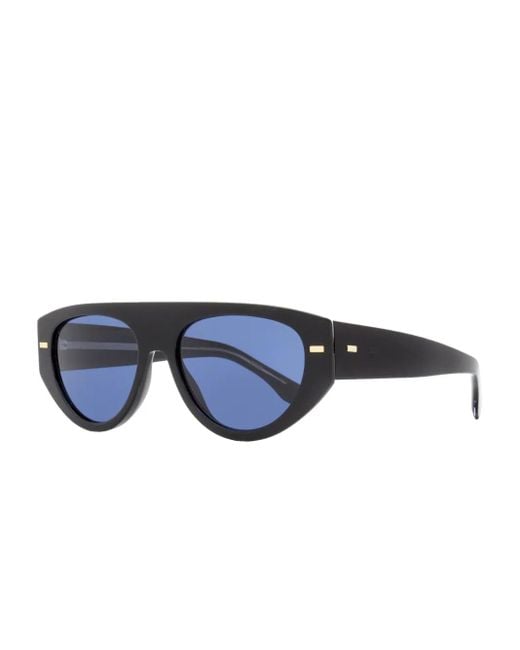 Boss Blue Pilot-Frame Sunglasses for men