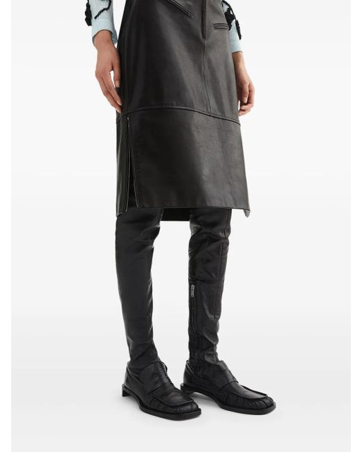 Jil Sander Black Thigh-High Boots