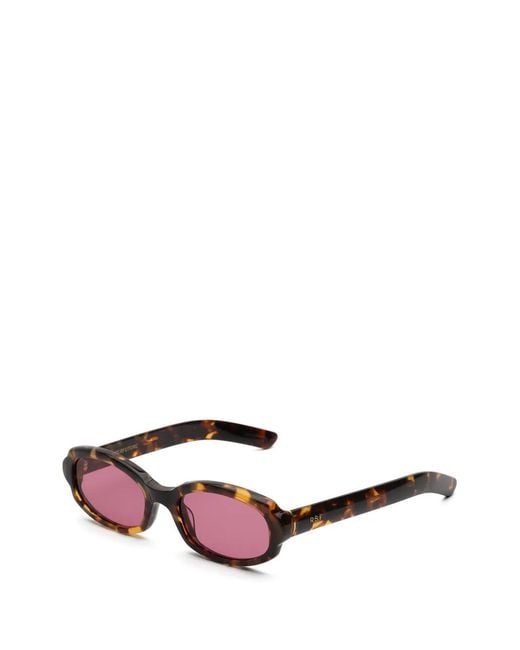 Retrosuperfuture Purple Esatto Oval-Frame Sunglasses