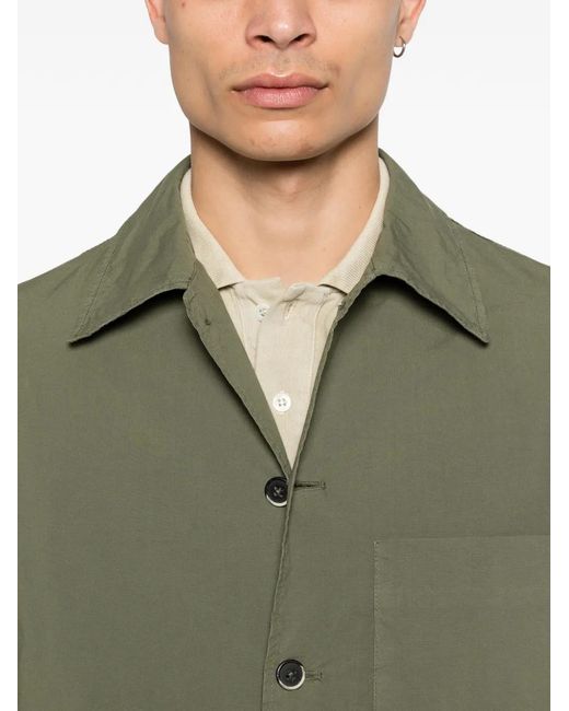 Barena Green Button Pocket Shirt for men