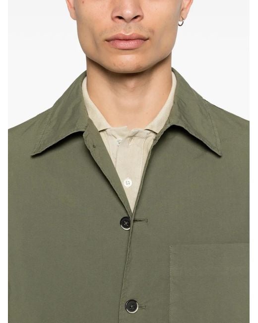 Barena Green Button Pocket Shirt for men