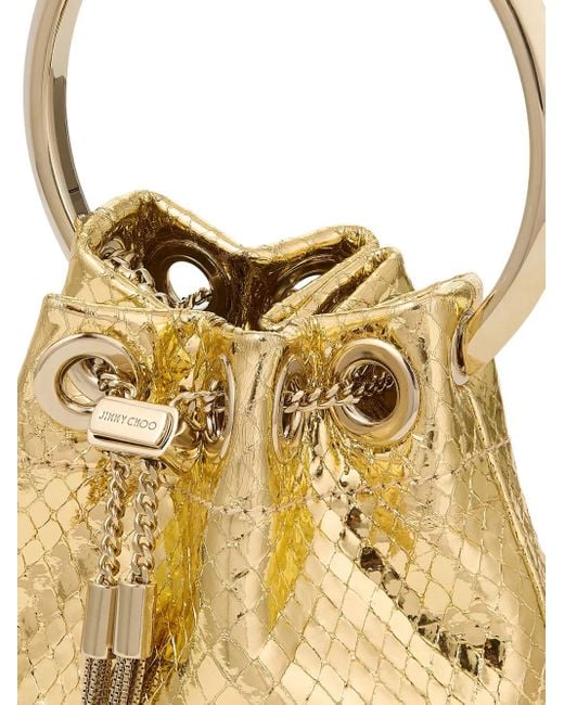Bolso Bon Bon mini Jimmy Choo de color Metallic
