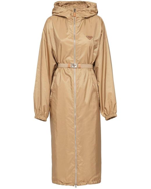 Prada Natural Re-nylon Hooded Raincoat