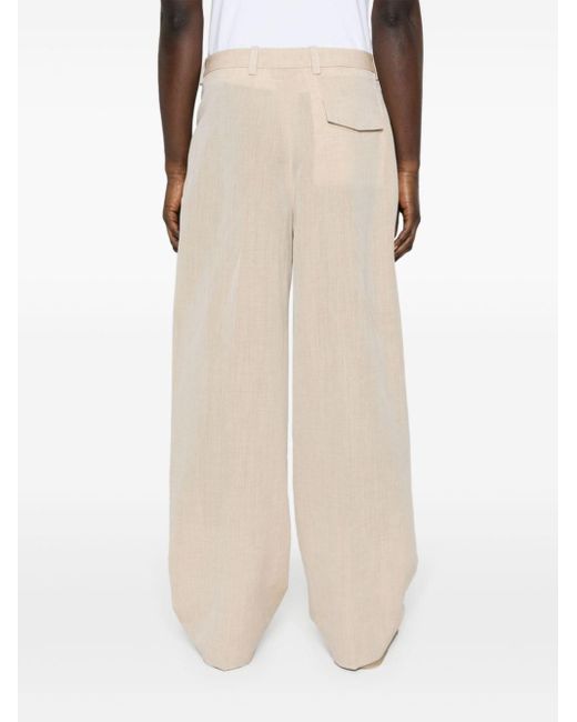 Jacquemus White Titolo Tapered Trousers for men