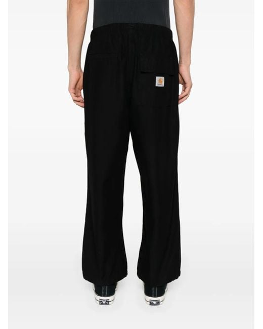 Carhartt Black Hayworth Tapered Trousers for men