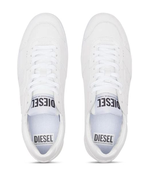 DIESEL White S-Leroji Low-Low-Top Sneakers