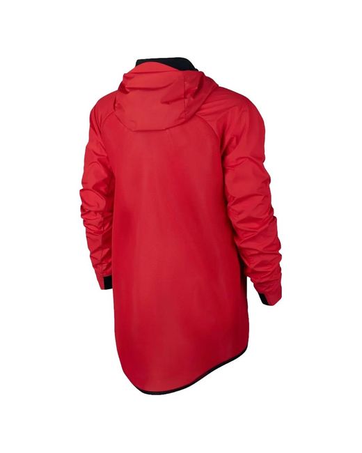 Nike Red Tech Hypermesh Wind Runner Athletic Jacket for men