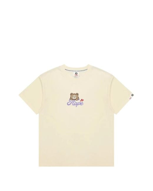 Aape By A Bathing Ape Natural Graphic-Print T-Shirt