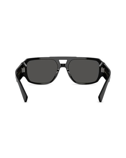 Dolce & Gabbana Black Pilot-Frame Sunglasses