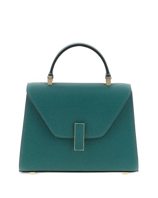 Valextra Green Iside Micro Leather Handbag