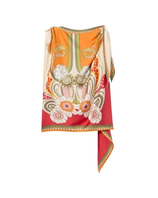 LaDoubleJ Red Full-On Foulard