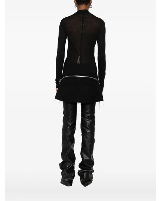 Rick Owens Uitgesneden Top in het Black