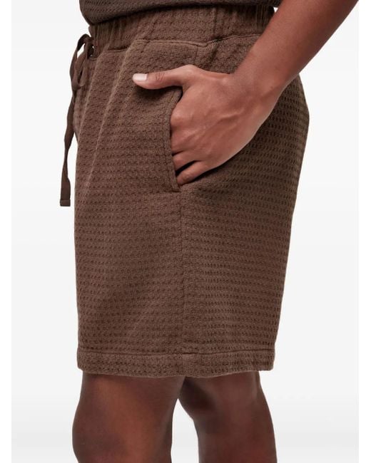 Osklen Shorts Met Trekkoord En Textuur in het Brown voor heren