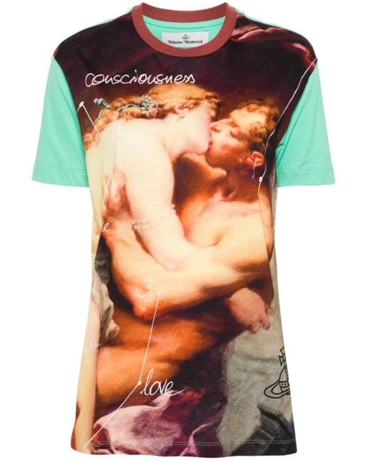 Vivienne Westwood Orange Kiss Classic Cotton T-Shirt