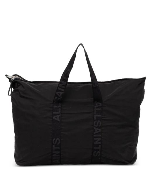 AllSaints Reisetasche mit Logo-Print in Black für Herren