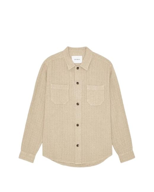 Les Deux Natural Hamilton Textured Overshirt for men