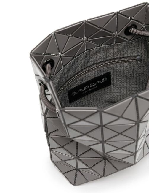 Bao Bao Issey Miyake Gray Geometric Cut-out Crossbody Bag