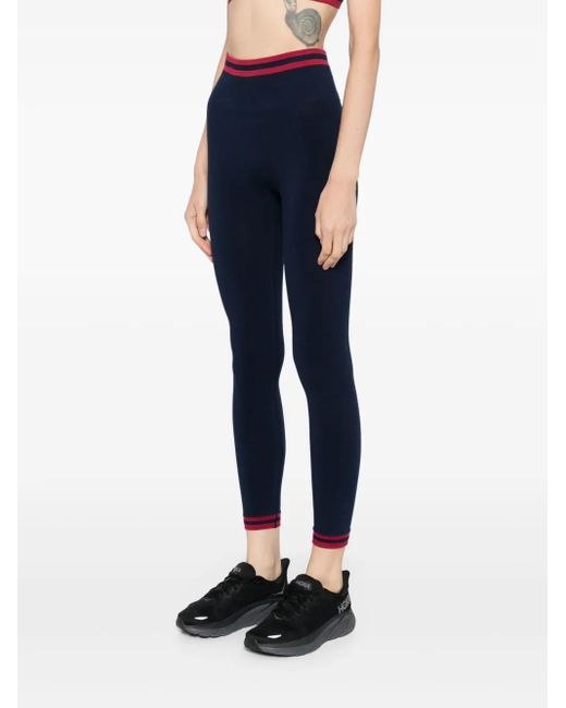 The Upside Blue Seamless 25In Midi Leggings
