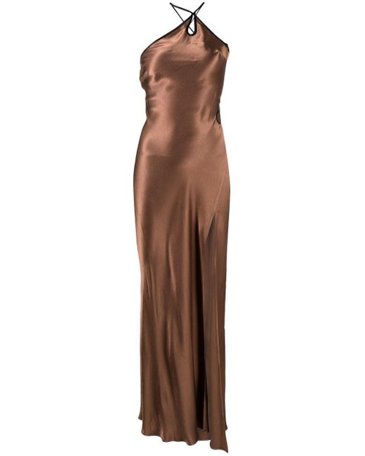 Bec & Bridge Brown Kehlani Asymmetric One-shoulder Dress