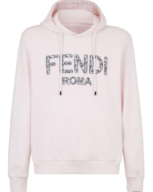 メンズ Fendi フローラル パーカー ピンク Lyst