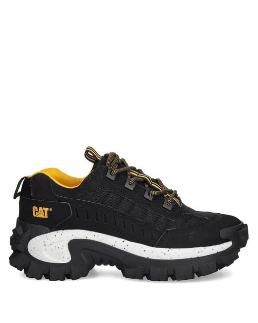 Caterpillar Black Intruder Lace-Up Chunky Sneakers for men
