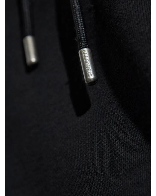 AllSaints Blue Milo Cotton Hoodie for men