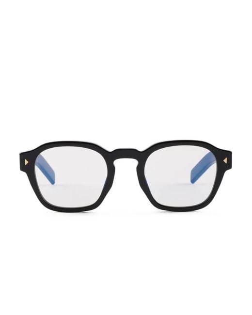 Prada Black Stripe-Detailing Glasses for men