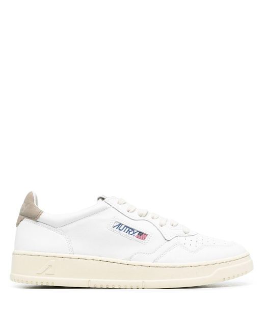 Autry Aulm Leather Low-top Sneakers in White for Men - Lyst