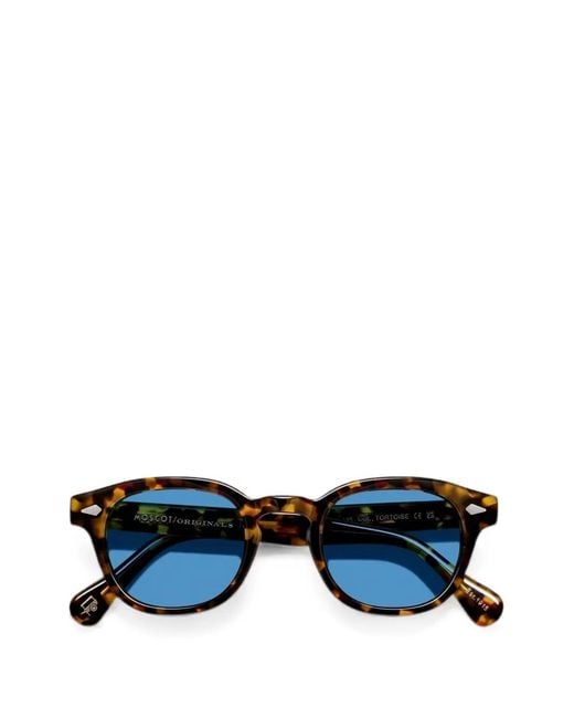 Moscot Black Lemtosh Tortoise-Effect Sunglasses
