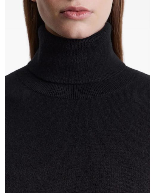 12 STOREEZ Blue Turtleneck Knitted Sweater