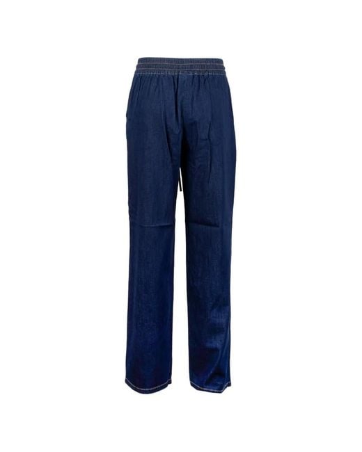 Marella Blue Drawstring Trousers