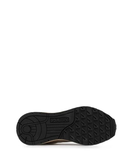 Autry White Super Vintage Suede-Panelled Sneakers